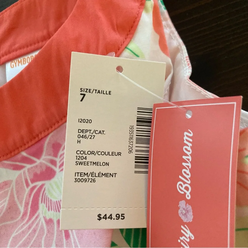 Gymboree Girls 7 Floral Dress Fairy Blossom Pink